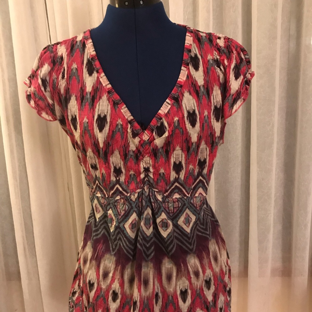 Aztec print blouse